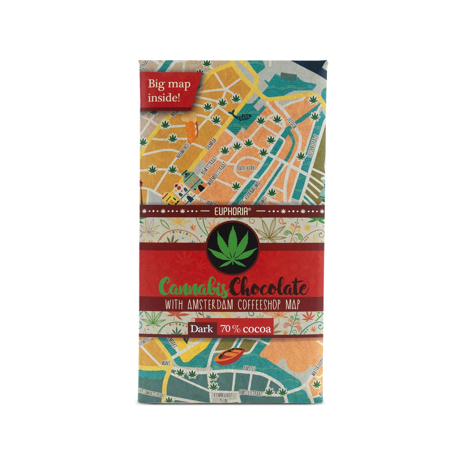 Cannabis & Dark Chocolate with Amsterdam Coffeeshops Map