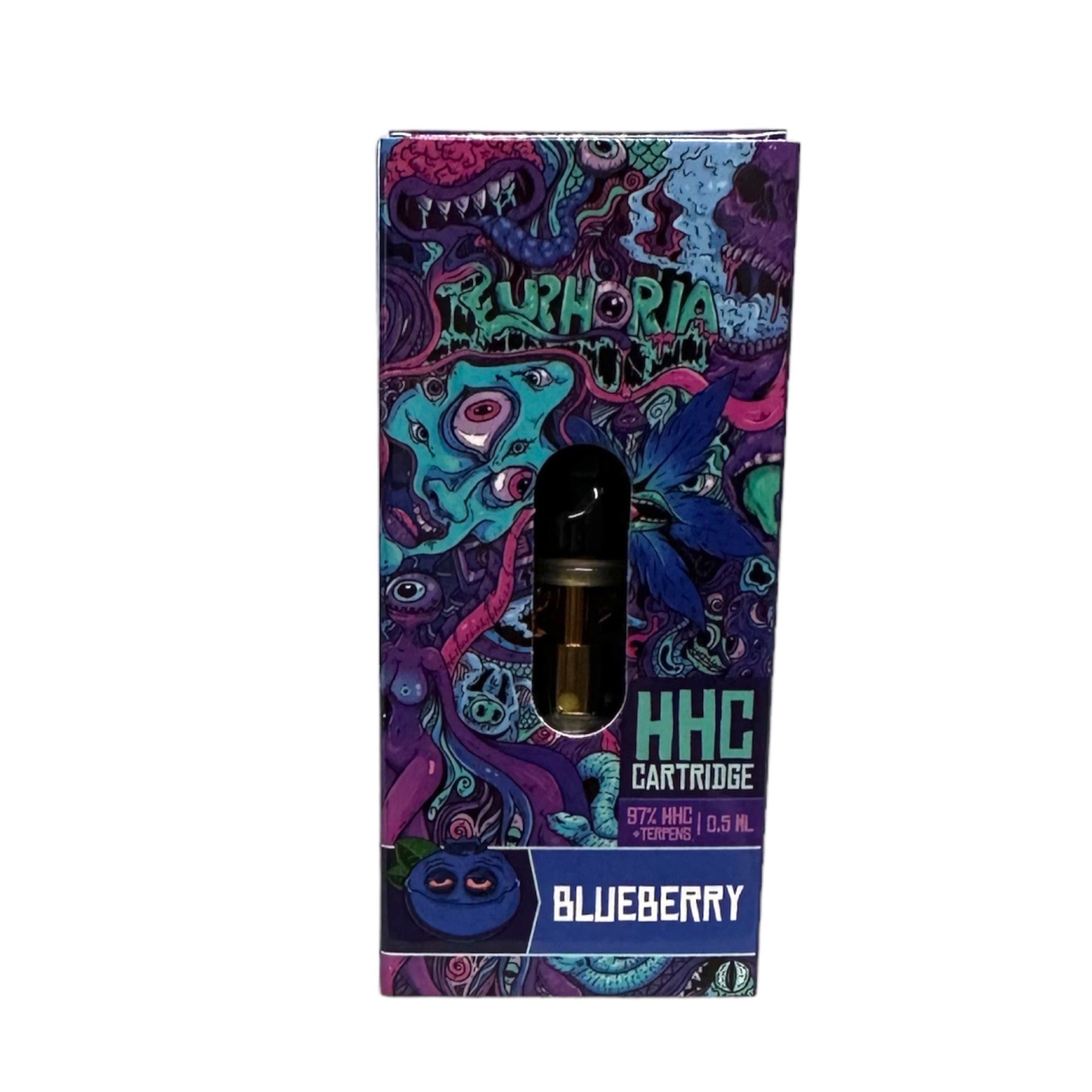 Euphoria Cartridge (Dab Pen) van HHC - Amnesia - 74% HHC/500MG - 300 trekjes