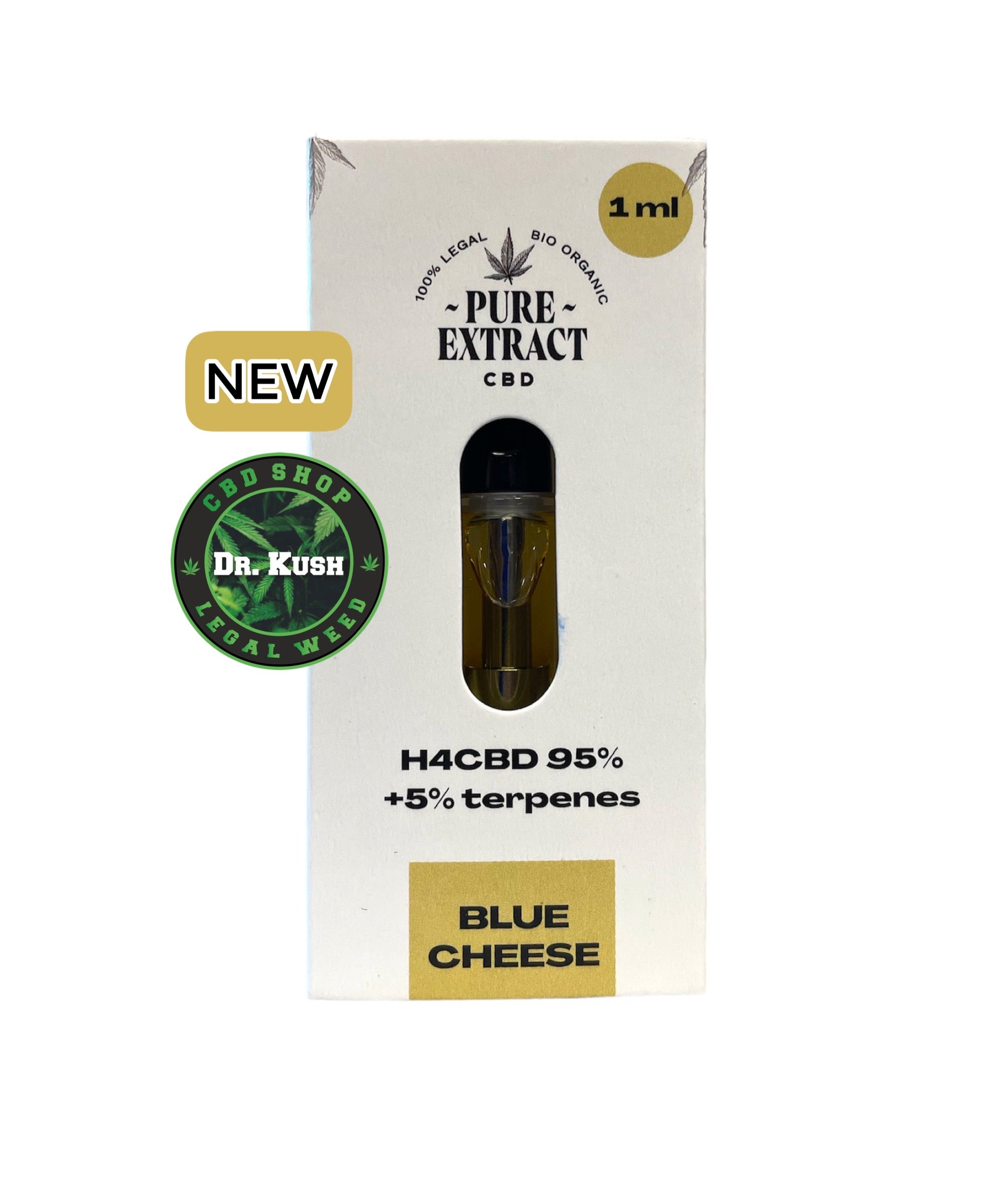 Pure Extract CBD Cartouche (Dab Pen) de H4CBD - Blue Cheese - 95% H4CBD - 1ML - 600 bouffées