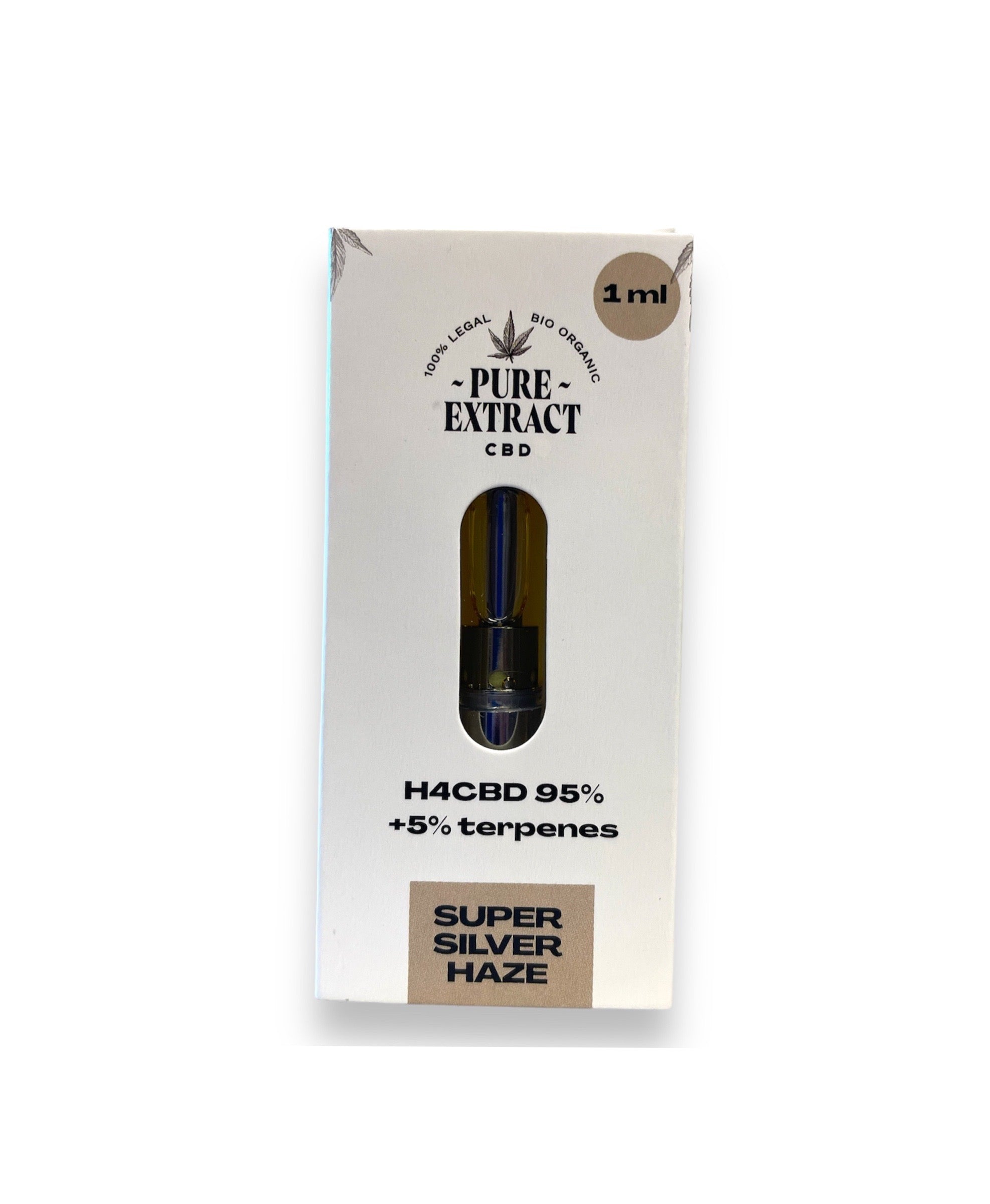 Pure Extract CBD Cartridge (Dab Pen) by H4CBD - Super Silver Haze - 95% H4CBD - 1ML - 600 puffs