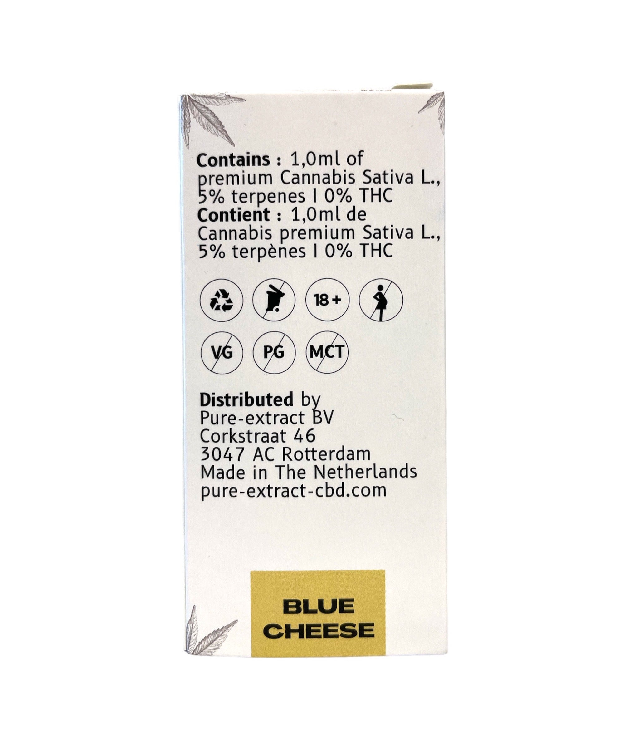 Pure Extract CBD Cartridge (Dab Pen) by H4CBD - Blue Cheese - 95% H4CBD - 1ML - 600 puffs