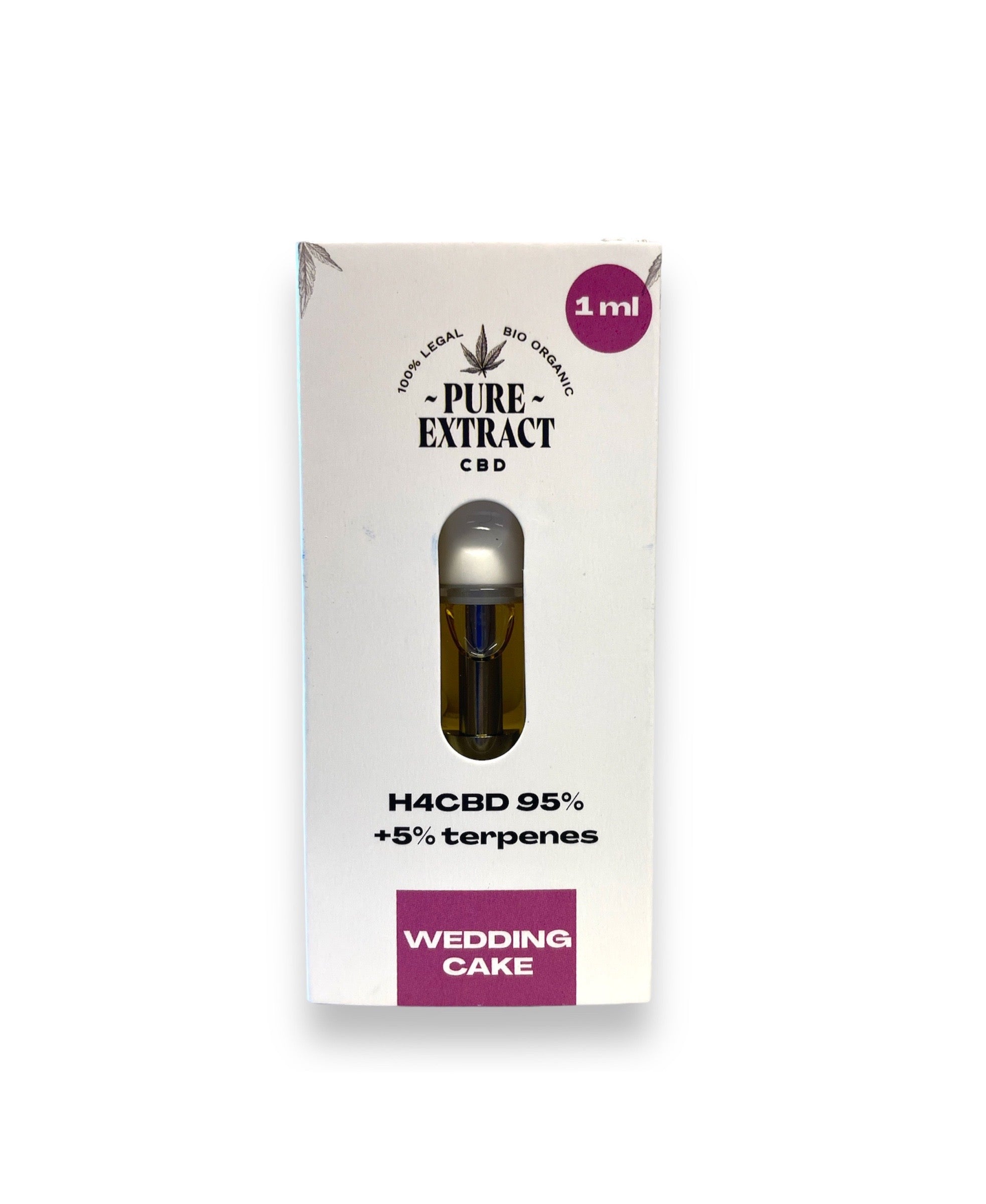 Pure Extract CBD Cartridge (Dab Pen) van H4CBD - Bruidstaart - 95% H4CBD - 1ML - 600 trekjes