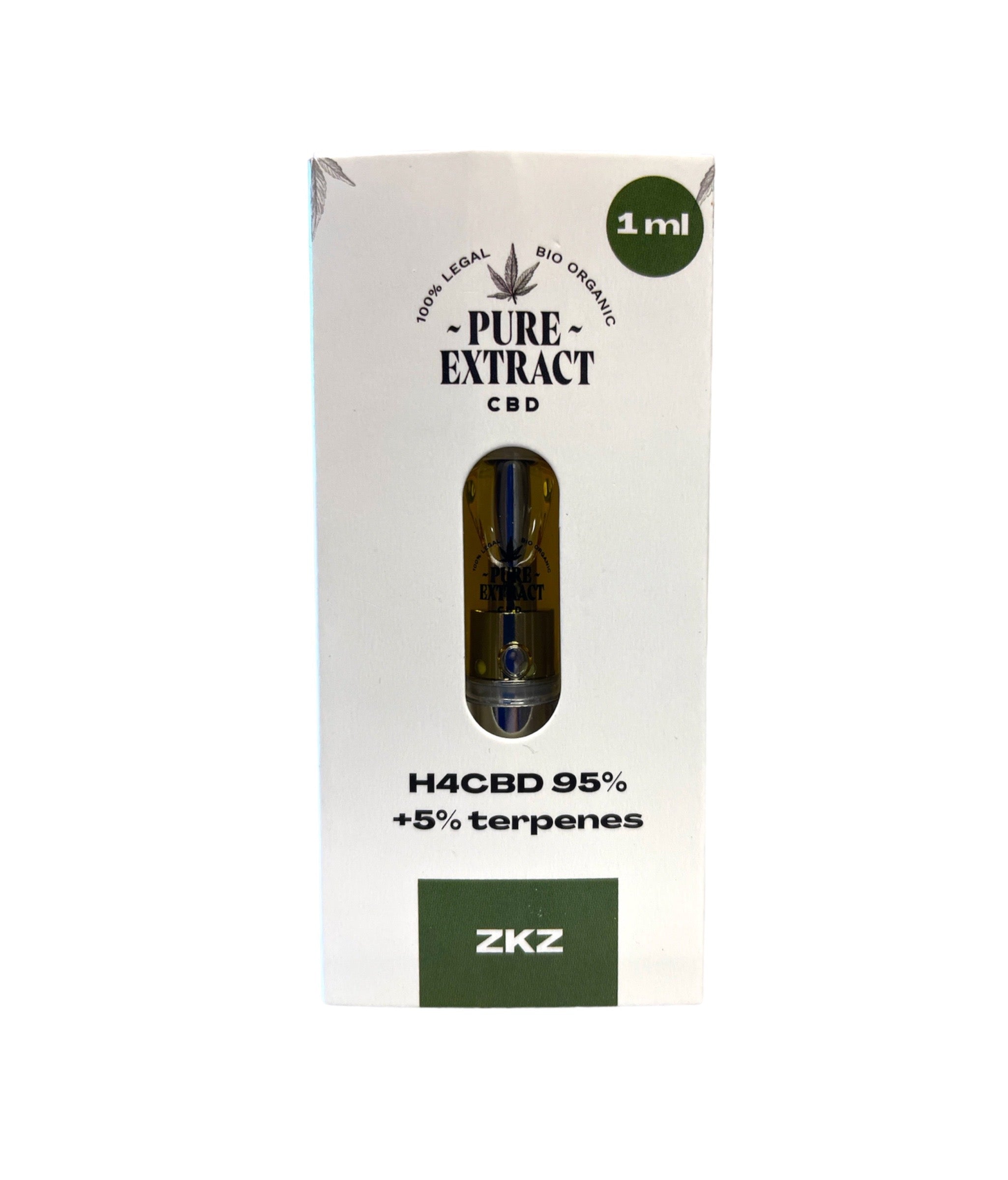 Pure Extract CBD Cartridge (Dab Pen) by H4CBD - ZKZ - 95% H4CBD - 1ML - 600 puffs