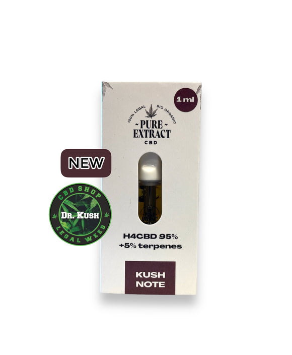 Pure Extract CBD Cartridge (Dab Pen) by H4CBD - Kush Note - 95% H4CBD - 1ML - 600 puffs