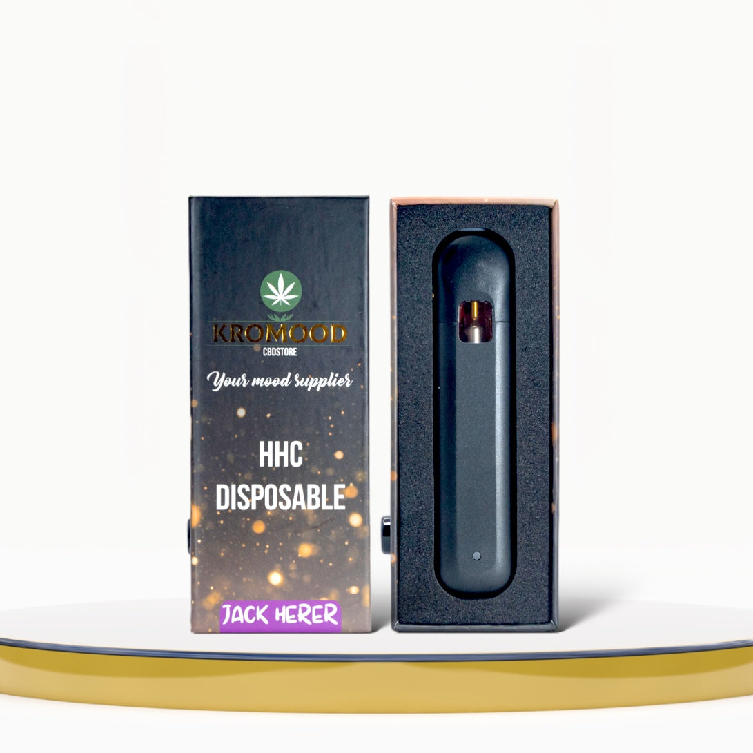 KroMood Disposable Puff HHC - Jack Herer: The Evolution of Vaping, 95% HHC/1000MG, 600 Puffs, CCELL Puff Technology 