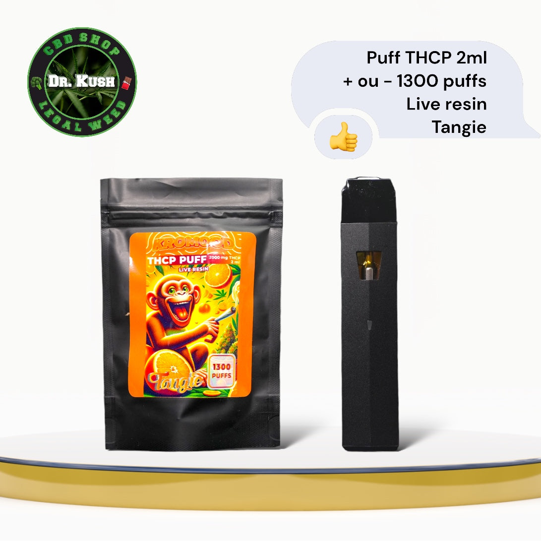 Puff THCP 2G - Tangie - Live Resin - 2 ML - 1300 Bouffée - KROMOOD