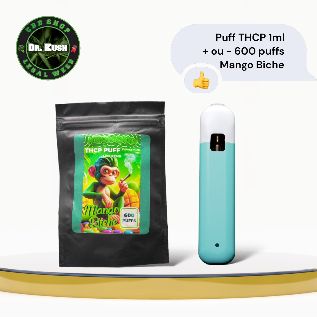 Puff THCP - Mango Biche - 1ML -600 Bouffée - KROMOOD