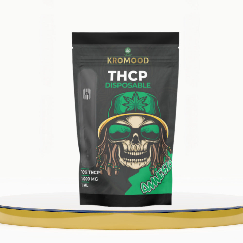 KroMood THCP Disposable Puff - Amnesia: Forget the mundane, experience the extraordinary, 10% THCP/1ML, 600 Puffs, CCELL Puff Technology 