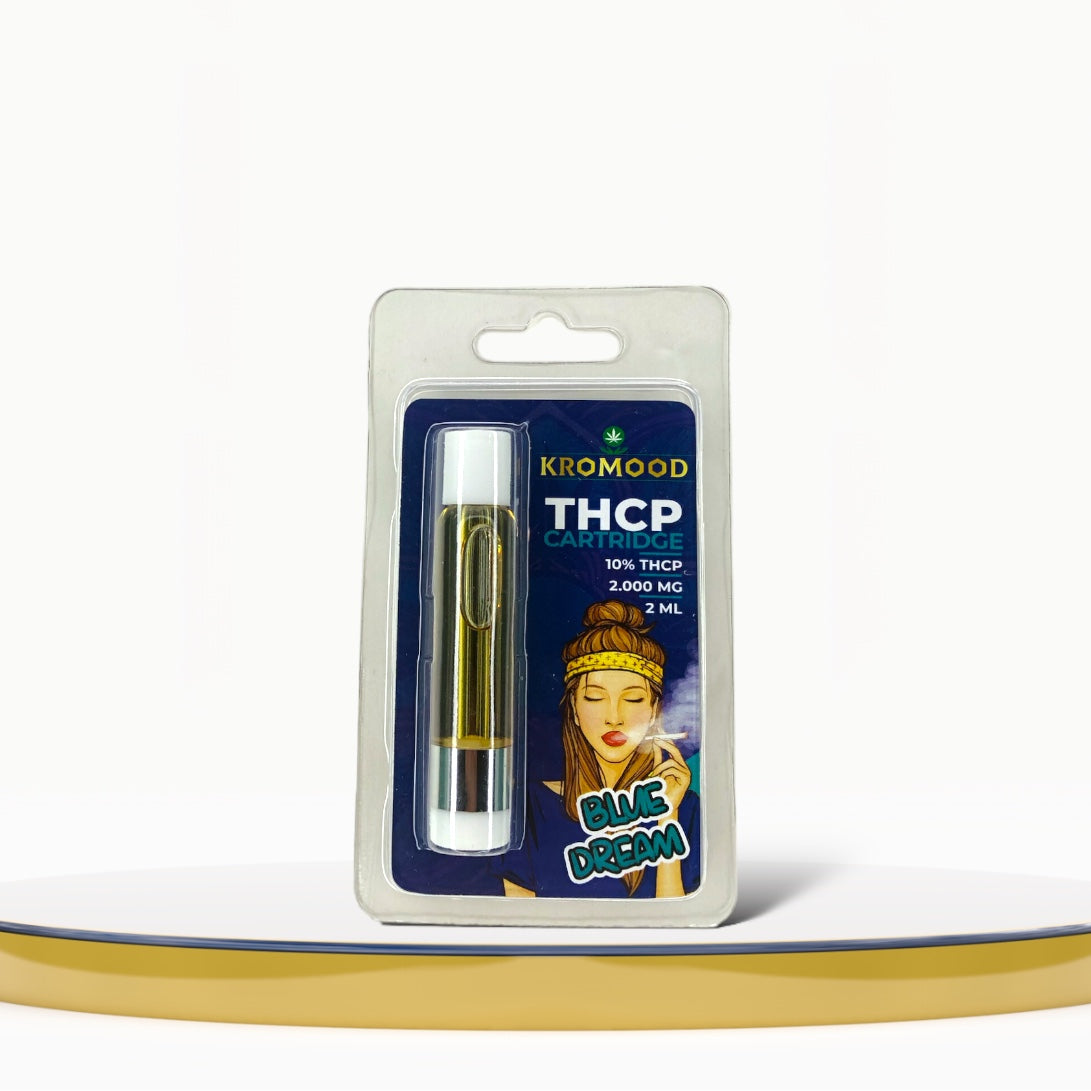 THCP Blue Dream Dab Pen Cartridge by KroMood - 10% THCP (2000MG) - 2ML - 1200 Puffs