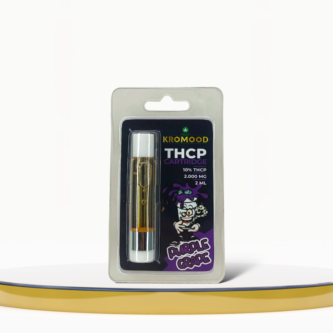 THCP Purple Grape Dab Pen Cartridge by KroMood - 10% THCP (2000MG) - 2ML - 1200 Puffs