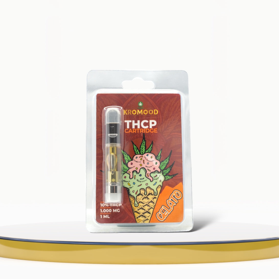 THCP Gelato Dab Pen Cartridge van KroMood - 10% THCP (1000MG) - 1ML - 600 trekjes 