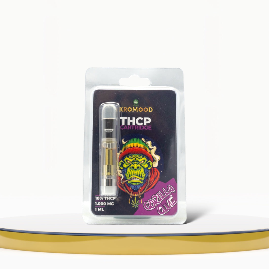 THCP Gorilla Glue Dab Pen Cartridge by KroMood - 10% THCP (1000MG) - 1ML - 600 Puffs 