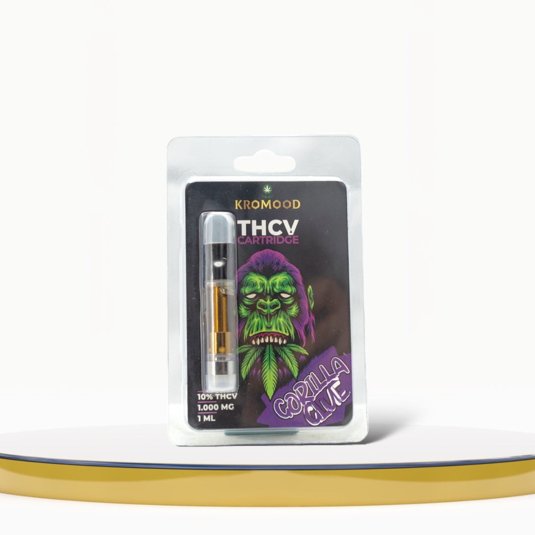 THCV Gorilla Glue Dab Pen Cartridge van KroMood - 10% THCV (1000MG) - 1ML - 600 trekjes 