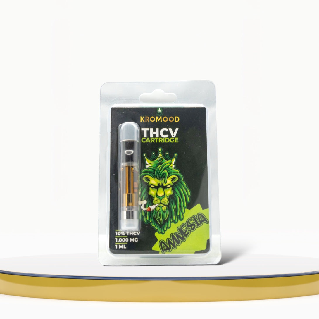 THCV Amnesia Dab Pen Cartridge van KroMood - 10% THCV (1000MG) - 1ML - 600 trekjes 