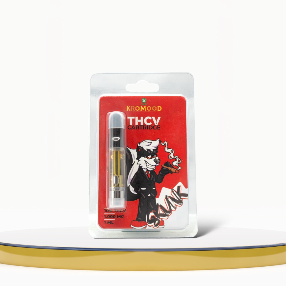 THCV Skunk Dab Pen Cartridge van KroMood - 10% THCV (1000MG) - 1ML - 600 trekjes 