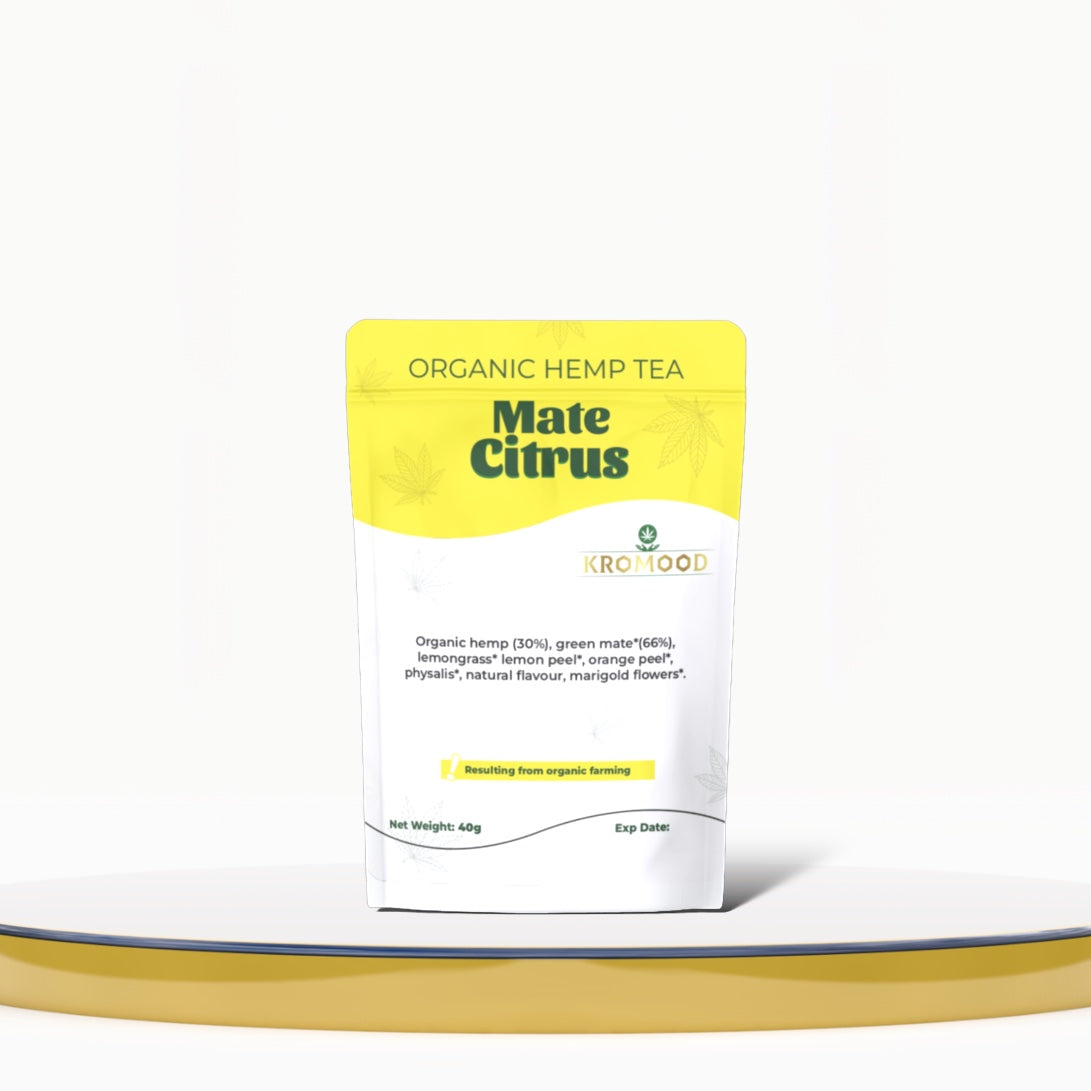 Tisane Bio au Chanvre - Mate Citrus - 40g - Kromood