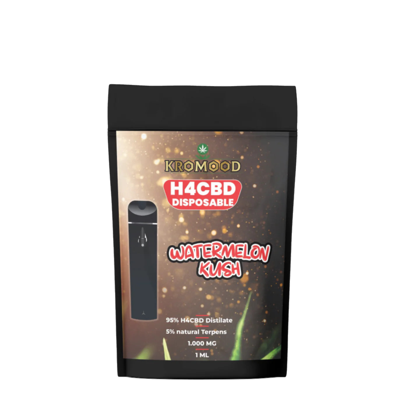 KroMood Wegwerp Puff - Watermelon Kush - 95% H4CBD/1000MG - 1ML - 600 soesjes