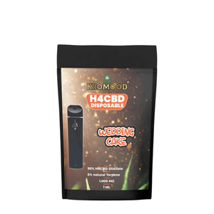 KroMood Puff Jetable - Wedding Cake - 95% H4CBD/1000MG - 1ML - 600 bouffées
