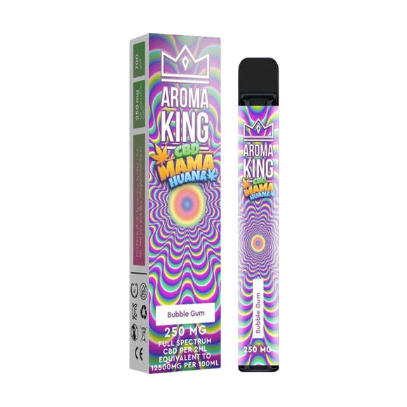 Bubble Gum Aroma King CBD Mama Huana Vape Bar 700 Rookwolken