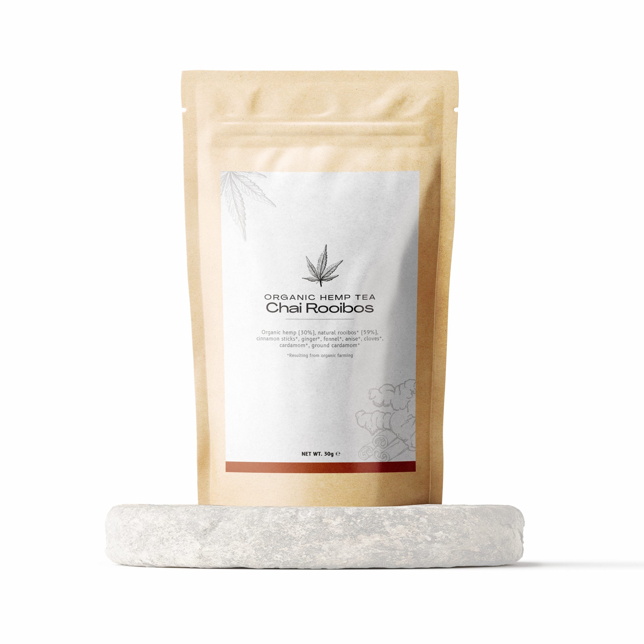 Biologische Hennep Chai Rooibos Kruidenthee 30g - Puur Extract CBD