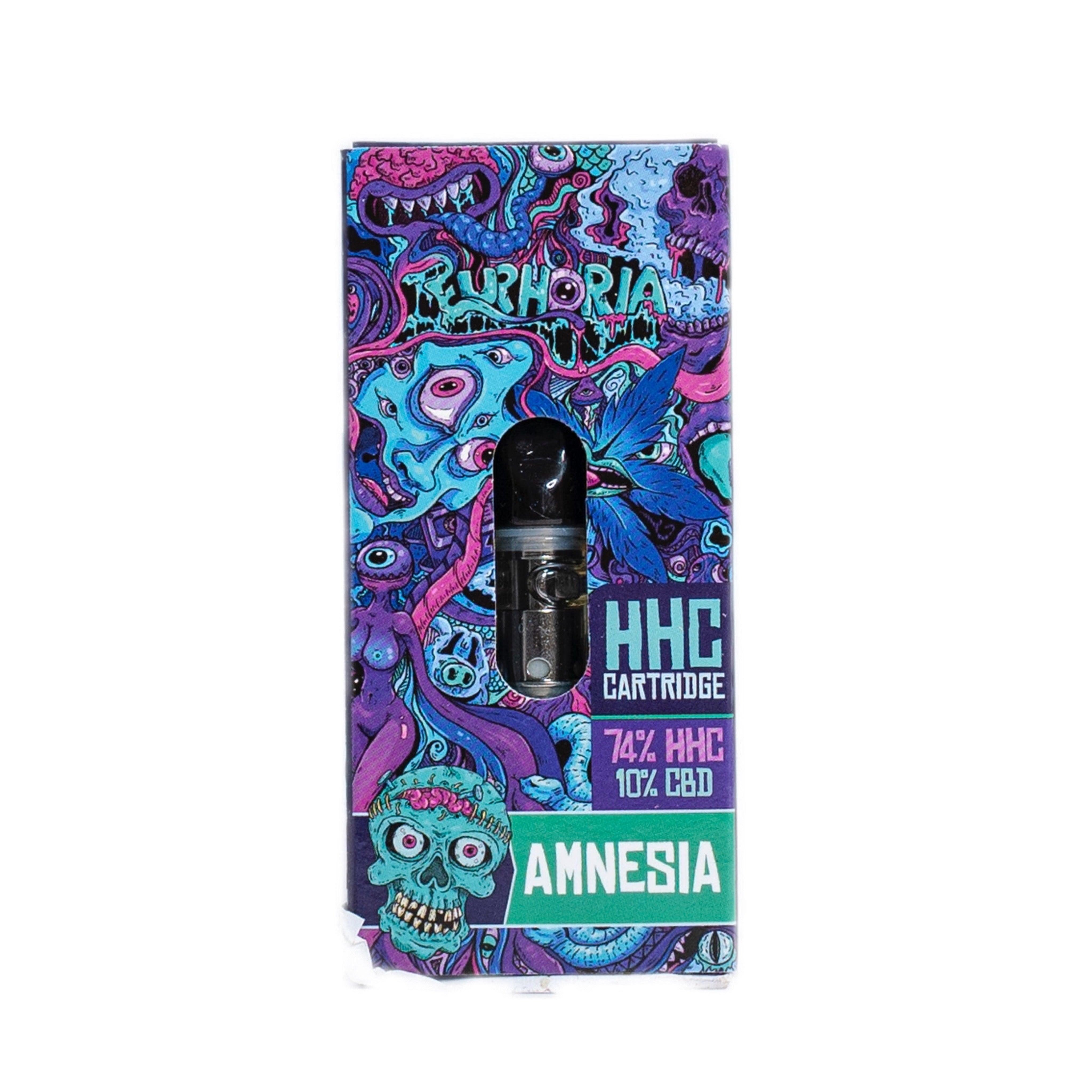 Euphoria Cartridge (Dab Pen) van HHC - Amnesia - 97% HHC/500MG - 0.5ML - 300 trekjes