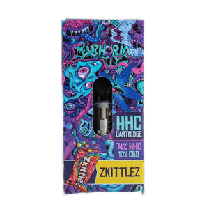 Euphoria Cartridge (Dab Pen) van HHC - Zkittlez - 97% HHC/500MG - 0.5ML - 300 trekjes
