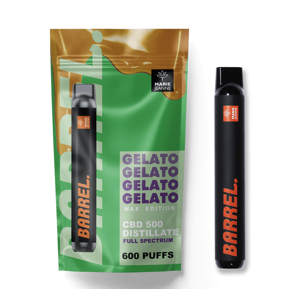 Marie-Jeanne - CBD Wegwerp Puff/Pods - Barrel Gelato - 500MG - 600 Puffs