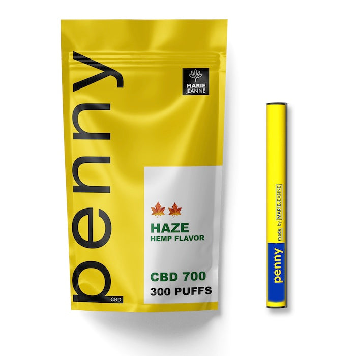 Marie-Jeanne - 7% CBD Disposable Puff/Pods - Penny Haze - 700MG - 300 Puffs