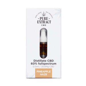 CBD Pineapple Haze Cartridge (Dab Pen) - Puur CBD-extract