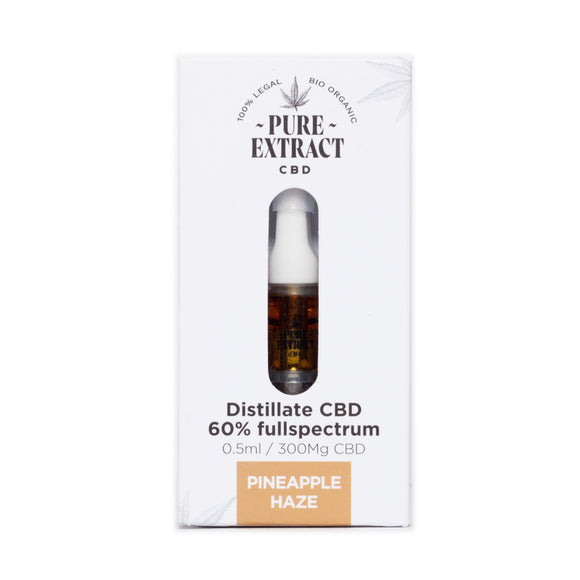 CBD Pineapple Haze Cartridge (Dab Pen) - Puur CBD-extract