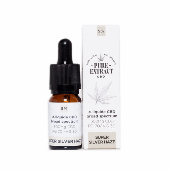 E-Liquid CBD 5% Super Siver Haze 10ML - 500MG - Pure Extract CBD
